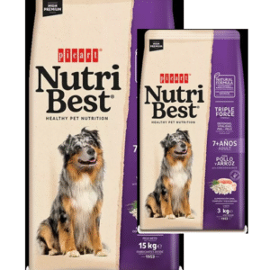 Nutribest, מזון לכלב מבוגר מכל הגזעים על בסיס עוף ואורז. מבצע! מארז שק 15 ק"ג + שק 3 ק"ג במחיר מופחת